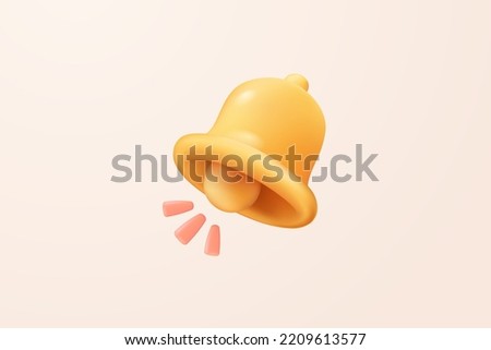 3D calendar notification bell icon with bubble speech floating around. calendar alert 3d concept for social media element. 3d calendar notice alert icon for message vector render illustration Royalty-Free Stock Photo #2209613577