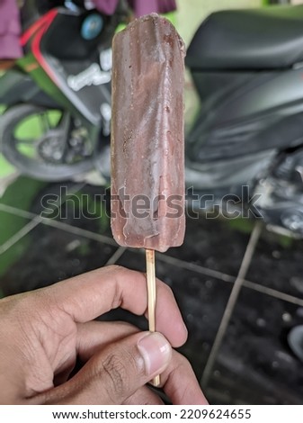 a photo of chocolate ice cream that looks good