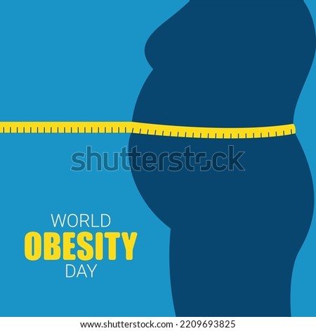 World obesity day flyer design good for world obesity day celebration Royalty-Free Stock Photo #2209693825