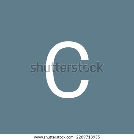 Alphabet letter C logo icon 