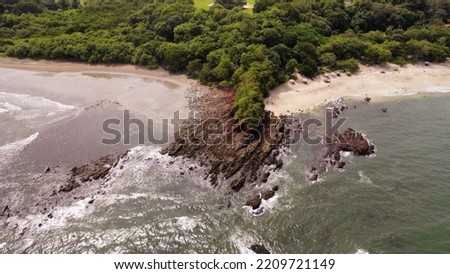 White sand beach in Costa Rica