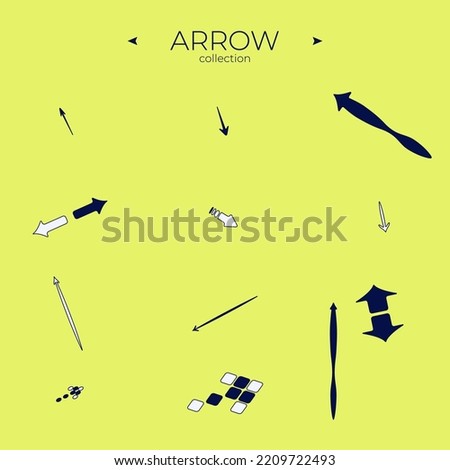 Colorful arrows. Collection in color. Direction arrows. For website design. Vector navigation