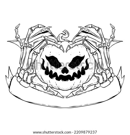 Halloween day illustration art vector design high resolution