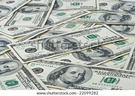 Abstract background from dollar banknotes. Money concept.