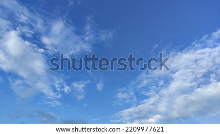 Blue sky and cloud. Nature background.