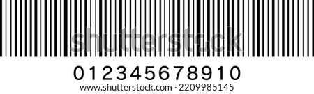 A barcode isolated vector illustration.