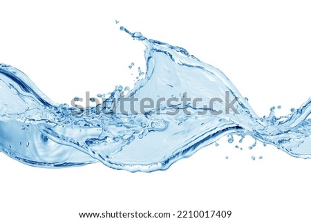 Water, water splash isolated on white background Royalty-Free Stock Photo #2210017409