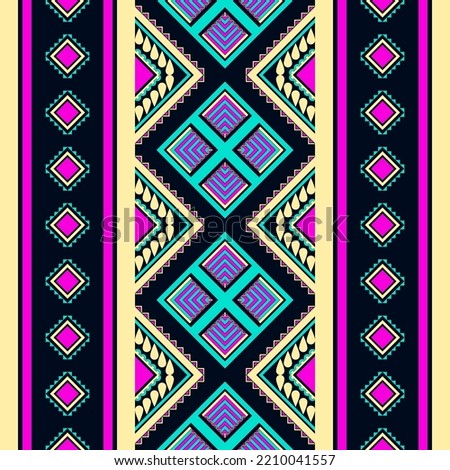 design for straight down fashion background, wallpaper, batik, fabric, clothing, and wrapping. Geometric ethnic pattern traditional, Moroccan kaftans tribe diamond sign seamless art embroidery style.