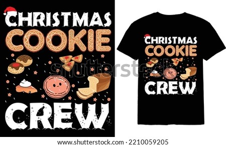 christmas cookie crew t shirt design