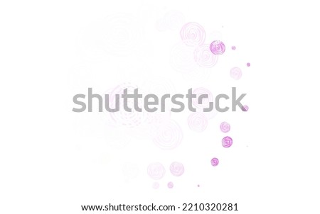 Light Pink vector natural pattern with roses. Colorful illustration with flowers in doodle style. Elegant pattern for your brand book.