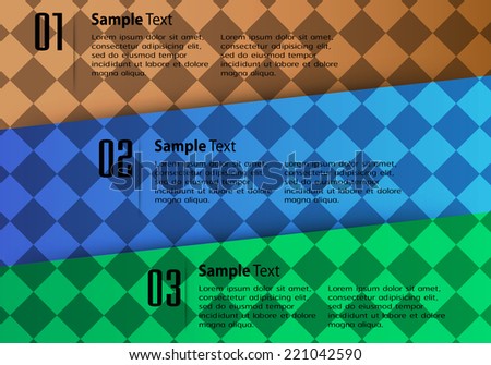 colorful modern text box template for website computer graphic and internet, numbers. label, Table.
