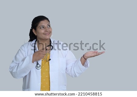 Portrait of an Indian female doctor