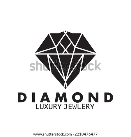 jewellery diamond luxury logotype company icon vector illustration template design