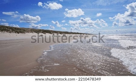 Sunny Day on a Beach in Europe Curonian Spit