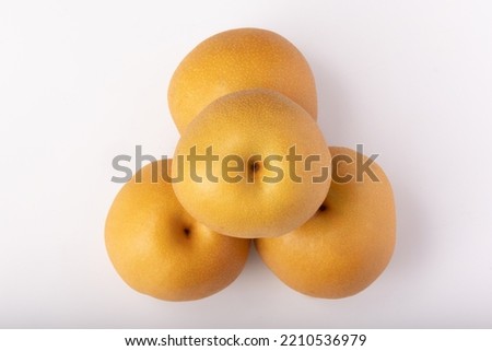 A variety of pear called Hosui pear