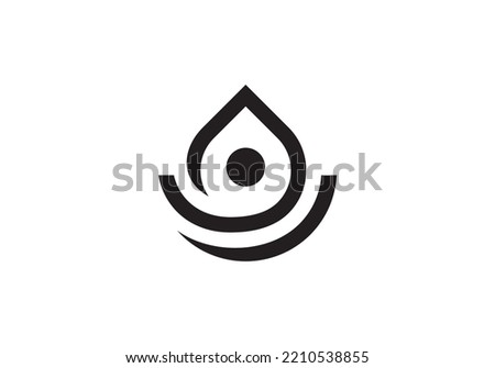 water drop logo design, yoga people abstract icon illustration. creative vector spa balance.