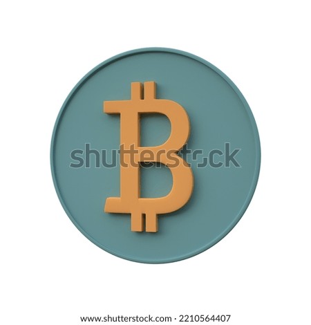 Bitcoin Crypto Currency 3D Icon