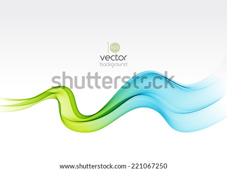 Abstract template background with color wave