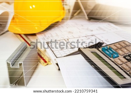 Construction and Systems Engineer,Plan construction business at work Royalty-Free Stock Photo #2210759341