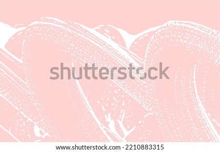 Grunge texture. Distress pink rough trace. Fresh background. Noise dirty grunge texture. Exotic artistic surface. Vector illustration.