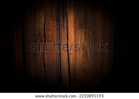 Background with old wooden boards, vintage dark shade, textured and scratched, woody house wall or floor.