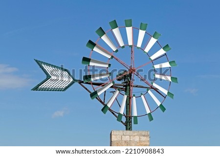 Wind turbine at Campos, Majorca, Spain