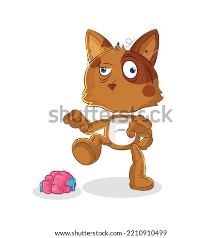 the dog zombie character.mascot vector