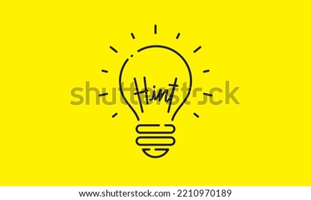 light bulb tip inspiration icon