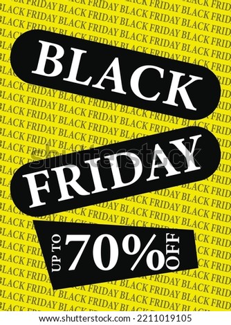 black Friday big sale poster flyer or social media post template design