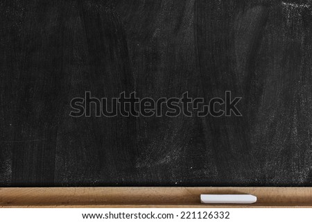 Empty Chalkboard Background. Royalty-Free Stock Photo #221126332