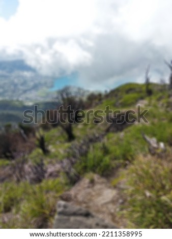 Defocus Abstract Background of Mountain Talang