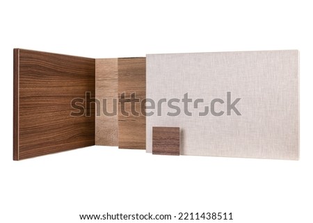 MDF and chip board melamine wood panels Royalty-Free Stock Photo #2211438511