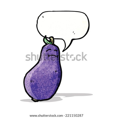 cartoon aubergine