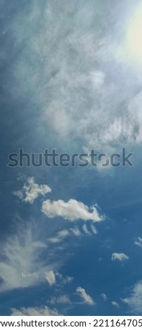 cloud and the blue sky