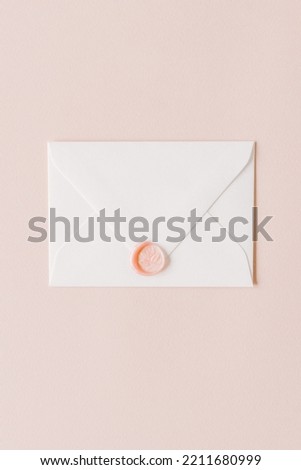 Envelope isolated on a single light background