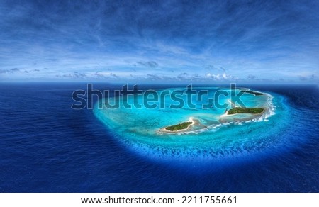 Kayangel Atoll, Palau Micronesia, wonderful drone view Royalty-Free Stock Photo #2211755661