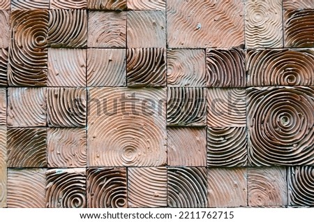 abstract spiral pattern on wall for background