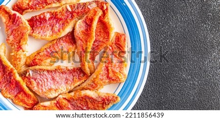 red mullet fillet fresh seafood tropical red mullet fish snack healthy meal food snack diet on the table copy space food background rustic keto or paleo diet vegetarian food pescatarian diet Royalty-Free Stock Photo #2211856439