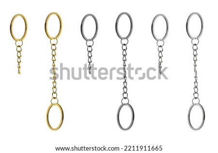 chain, with ring, for keychain or keys