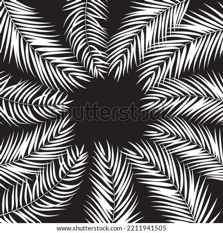 square scarf leaves design black and white