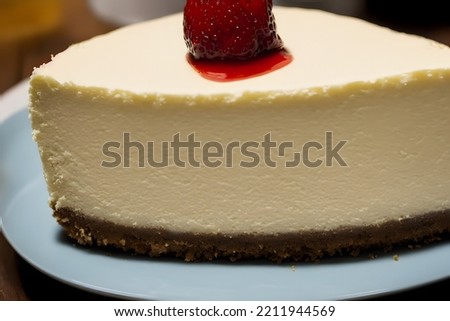 picture of cheesecake, a sweet and sugary baked food, yummy high calorie meal