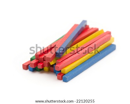 stick stock isolated on the white background