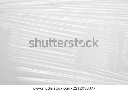 White transparent plastic film wrap texture background Royalty-Free Stock Photo #2212030077