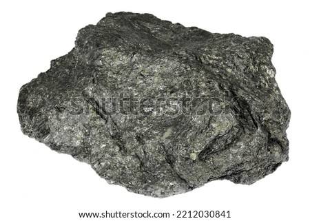 graphite from Kropfmühl, Germany isolated on white background Royalty-Free Stock Photo #2212030841