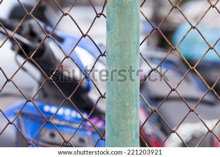 Steel net secure bike