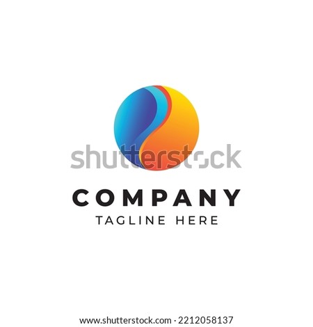 abstract logo design. logo design for the commercial use of a company. abstract design. design illustration shape