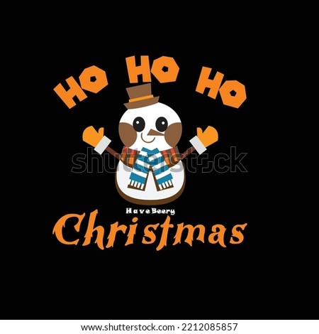 Ho HO HO Have berry christmas T-Shirt Design. For Print T-Shirt and more Images 