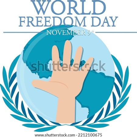 World Freedom Day Banner Design illustration
