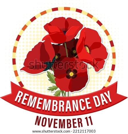 Remembrance Day Logo Design illustration