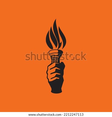 Torch bearer. Called "Mashal" in marathi. Symbol of revolution. Symbol of Hindu. Election emblem of Shivsena. 